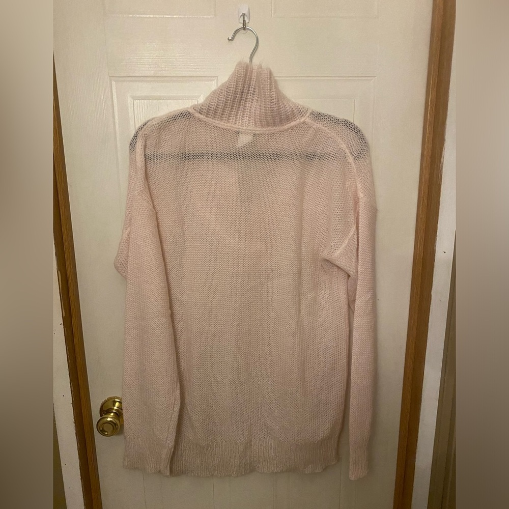 J. Crew Pale Shawl-Collar Knit Mohair/Wool Sweater - Picture 3 of 5